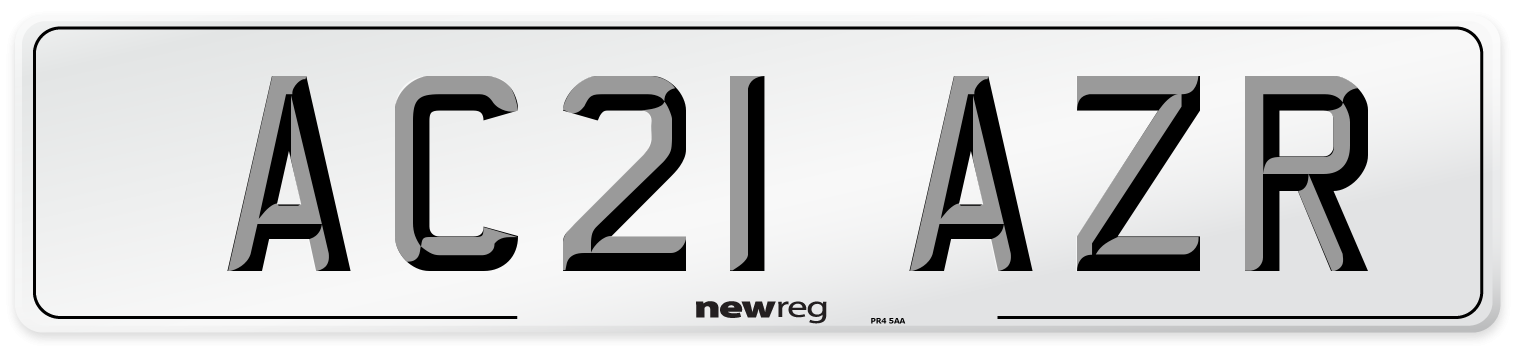 AC21 AZR Number Plate from New Reg